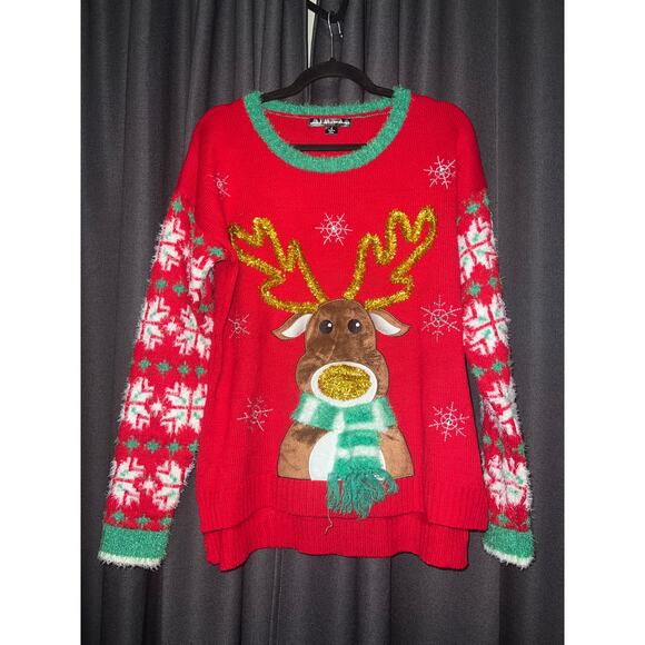 Ugly Christmas Sweater Xmas Size Large - Picture 1 of 3